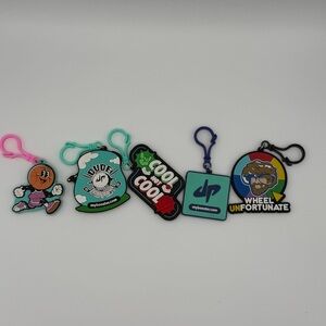 Dude Perfect Backpack Keychain Clips Lot Of 5 No Duplicates Golf  Panda Wheel
